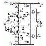 Схема простого усилителя для стерео наушников 32 Ом (КТ3102, КТ502, КТ503)