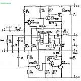 Схема УМЗЧ на микросхеме КР544УД2 и транзисторах КТ818, КТ819 (40Вт)