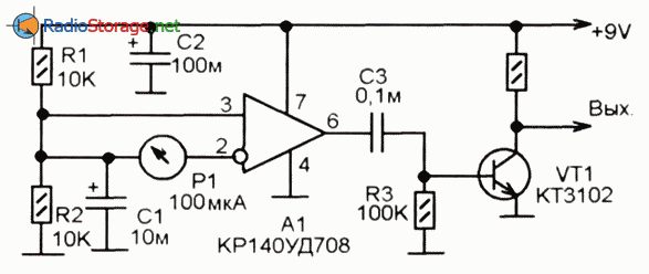 Кр140уд708 схема включения