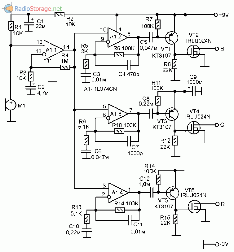 Цветомузыка на транзисторах своими руками схемы