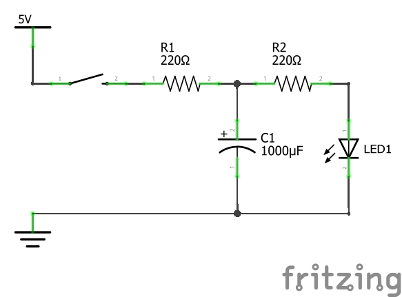 Принципиальная схема подключения конденсатора