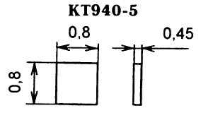Цоколевка транзистора КТ940-5
