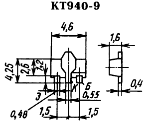 Цоколевка транзистора КТ940-9