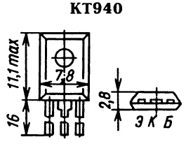 Цоколевка транзистора КТ940