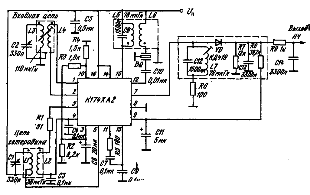 Упчз 2 схема кв приемника