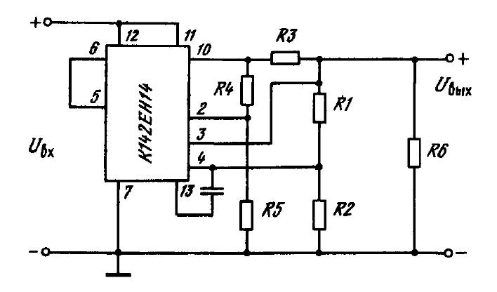 Кр142ен5а схема подключения