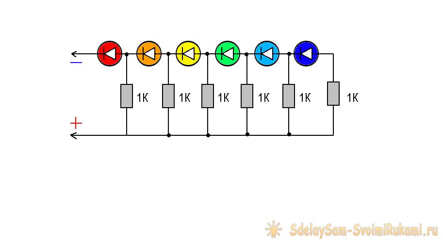 Схемы со светодиодами