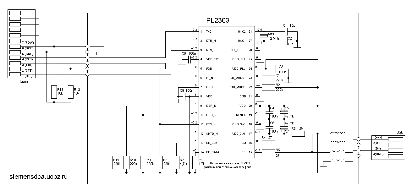 Uart электрическая схема