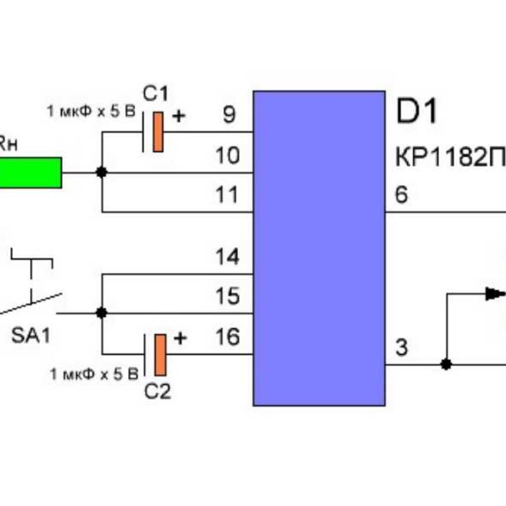 Кр1182пм1 схема подключения