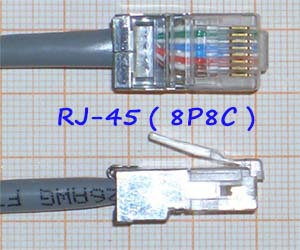 RJ-45 разъем 8P8C