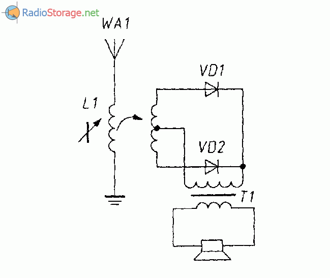 Детекторный приемник как источник энергии схема - 81 фото