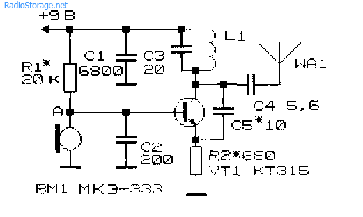 Схемы простейших радиопередающих устройств