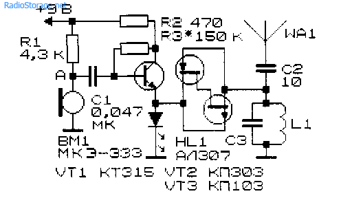 Схемы простейших радиопередающих устройств