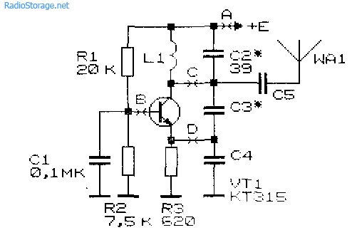 Схемы простейших радиопередающих устройств