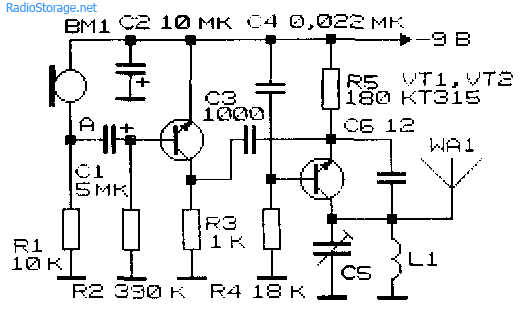 Схемы простейших радиопередающих устройств