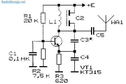 Схемы простейших радиопередающих устройств