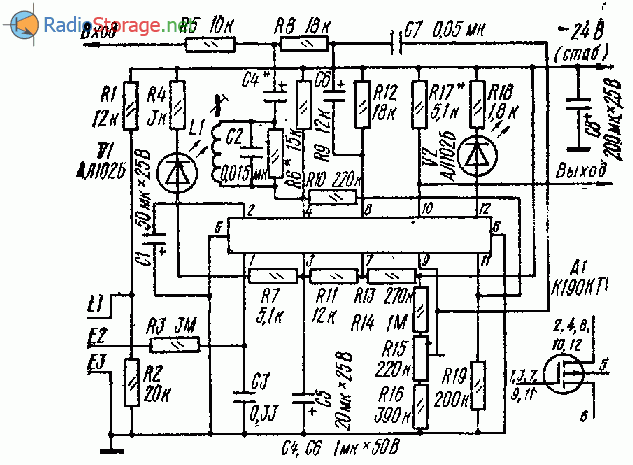 Электронный регулятор громкости на микросхеме К190КТ1