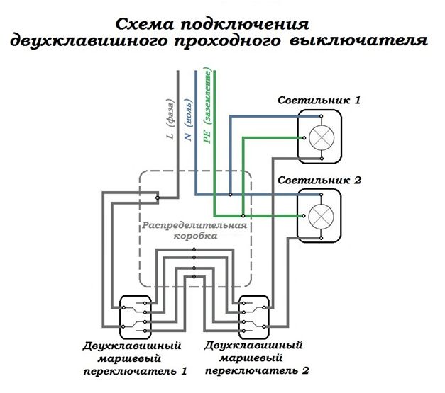 Двойной тумблер схема