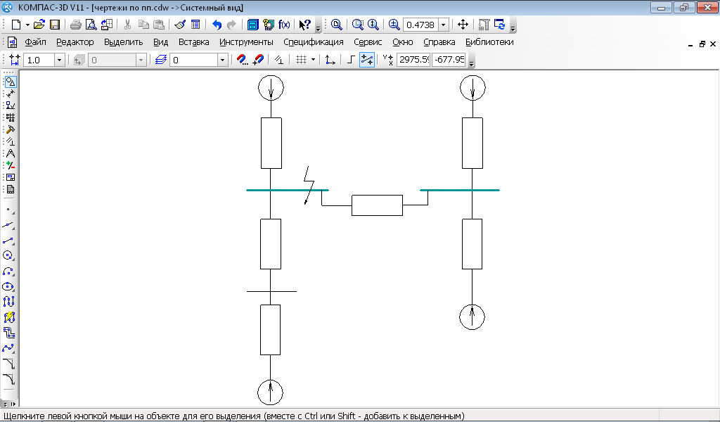 Как создать электрическую схему в компасе