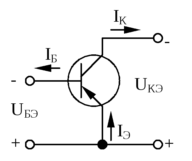 Схема транзисторного усилителя с общим эмиттером