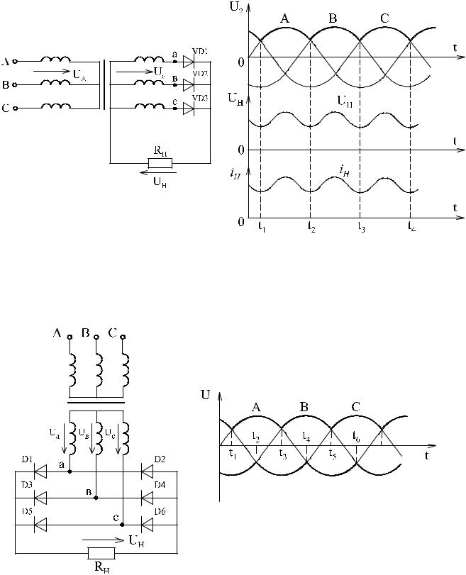 Схема трехфазного выпрямителя схема ларионова