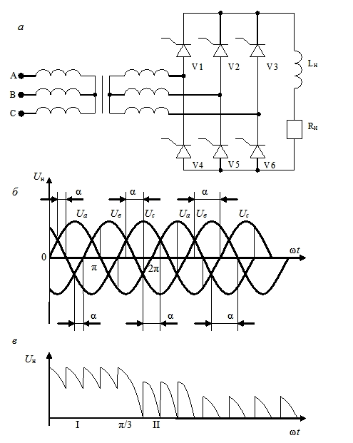 Схема трехфазного выпрямителя схема ларионова