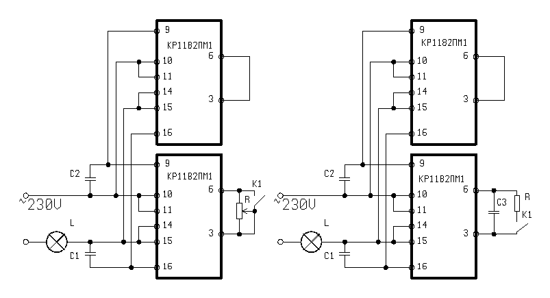 Кр1182пм1 схема подключения