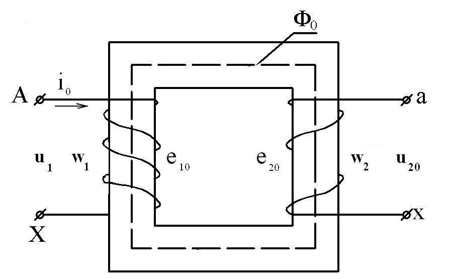 Схема какого трансформатора показана на рисунке понижающего повышающего