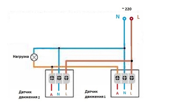 Схема соединения датчика