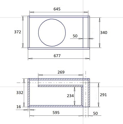 Короб для сабвуфера своими руками чертежи 12 дюймов