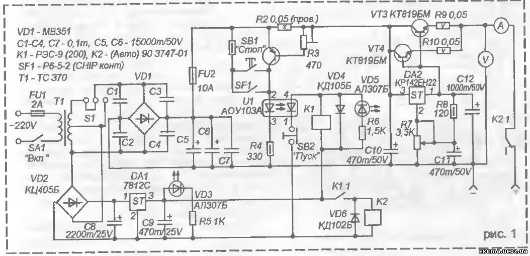 Схема защиты от кз для блока питания на tl494