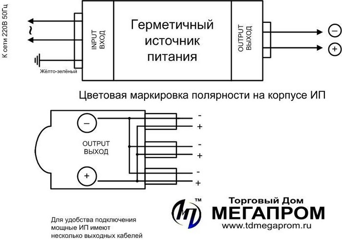 Источник питания на электрической схеме