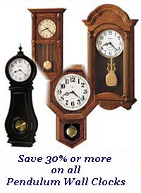 Sale on all Pendulum Wall Clocks