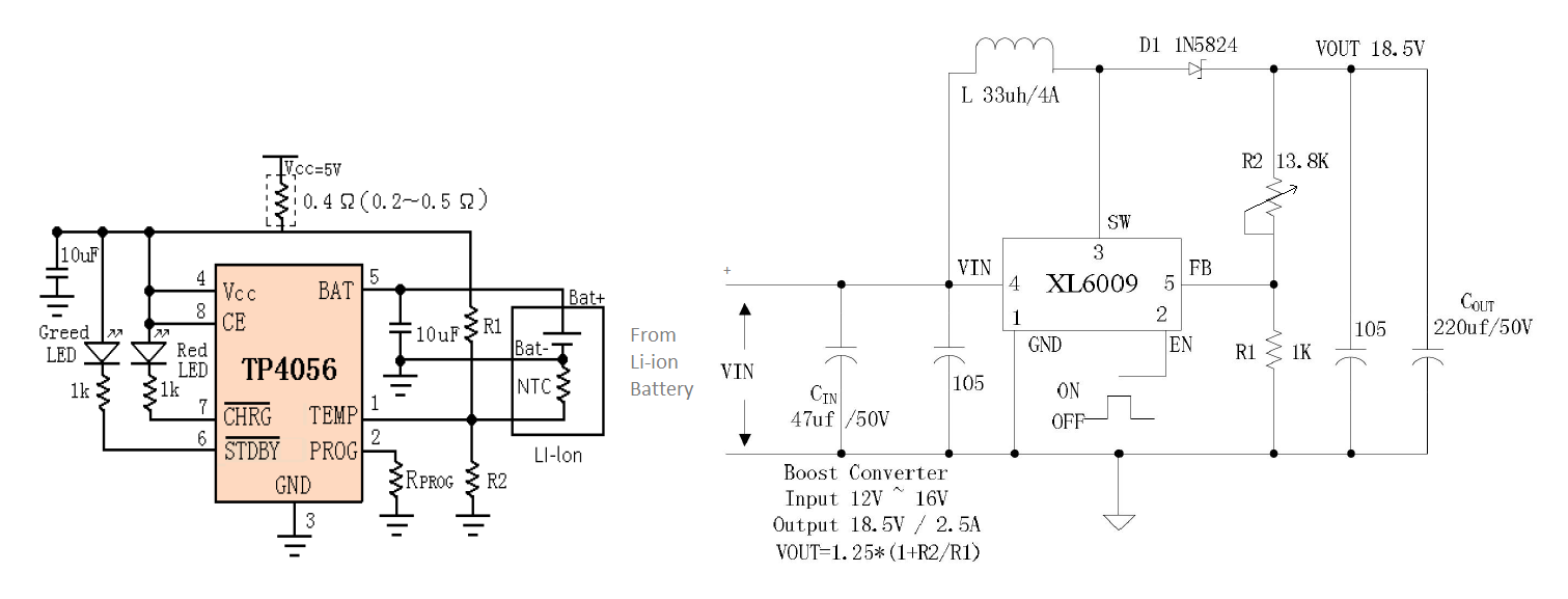 Ip5306 схема включения