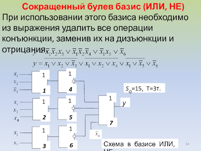 Для заданного логического. Логическая схема в базисе и не. Приведение к базису или не. Логический Базис или-не. Схема в базисе или не.