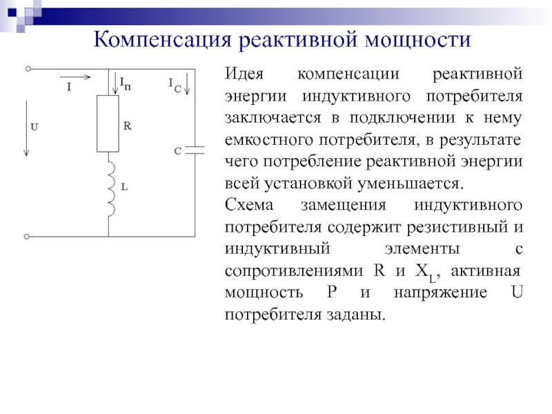 Компенсация реактивной мощности презентация