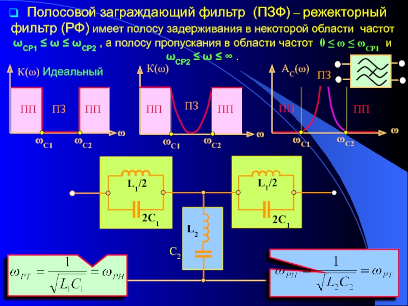 Пропускающий фильтр. Полосовой и режекторный фильтры. Полосовой цифровой фильтр полоса пропускания. Режекторный фильтр и полосовой фильтр. Заграждающий RC фильтр.