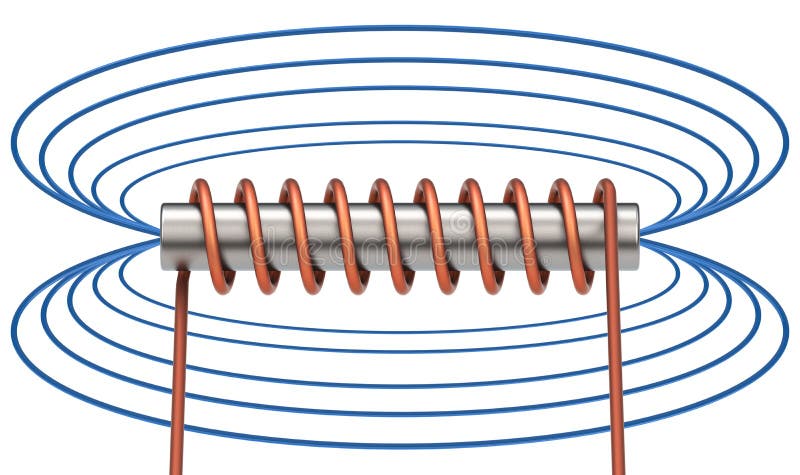 The electromagnetic field royalty free illustration