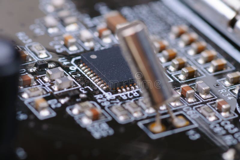 Electronic PCB royalty free stock photography