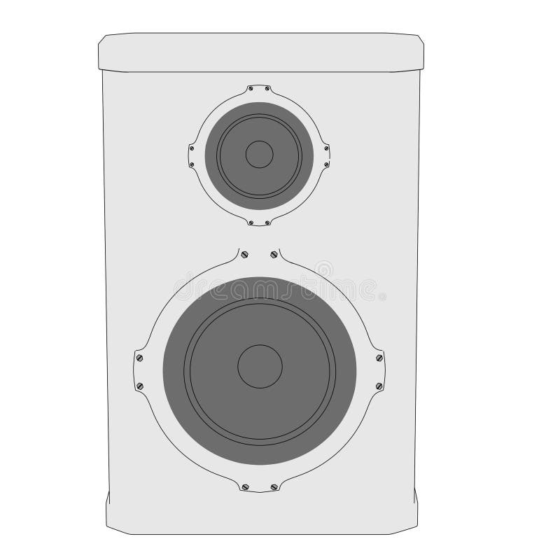 Image of loud speaker vector illustration