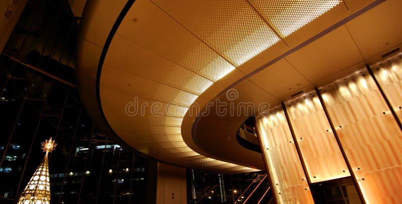 Interior Lighting. Design in Lobby stock photography