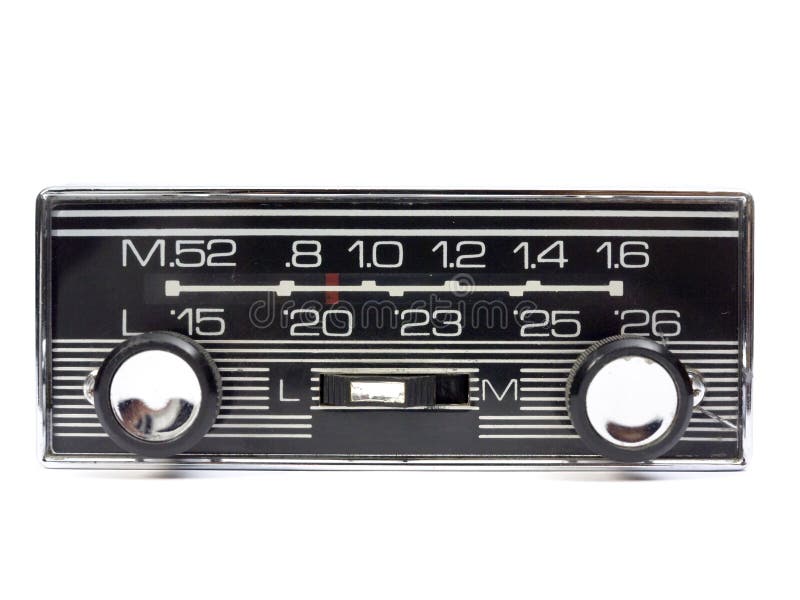 Radio car stock photo