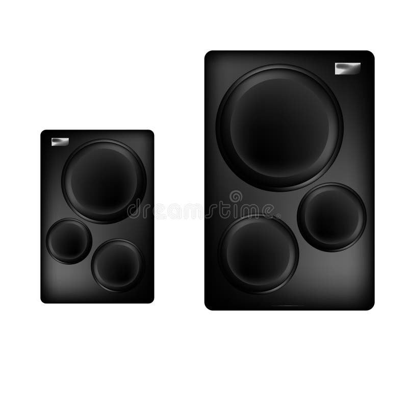 Two speakers stock illustration