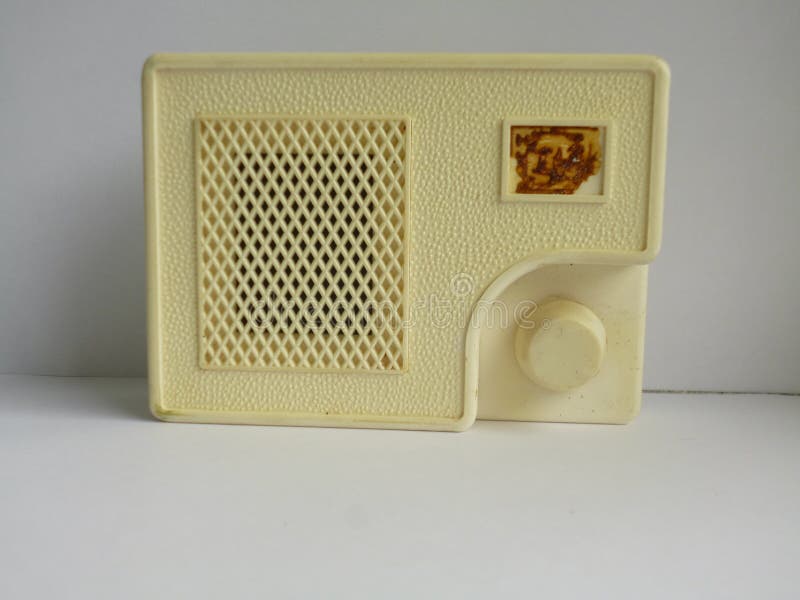 Vintage radio of 1960 stock photo
