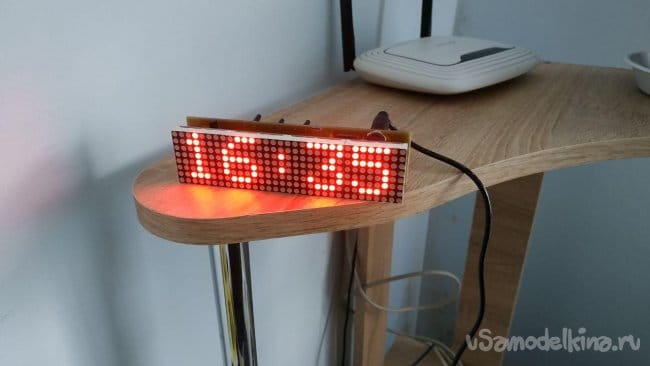 Простые часы на Arduino и матричном индикаторе