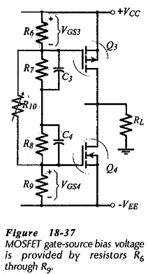 Complementary MOSFET Common Source Power Amplifier