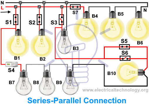 Series-Parallel Light Circuit & Connection