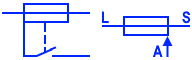 Fuse With alarm contact Symbol