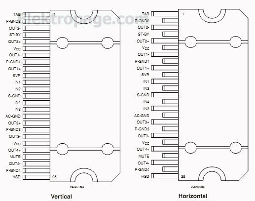 Tda7851a схема усилителя