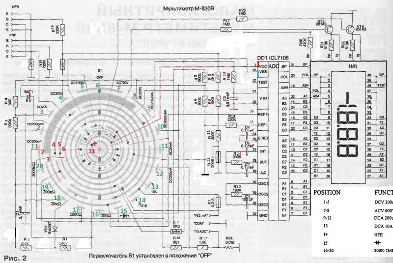 Мультиметр dt 832 схема принципиальная схема